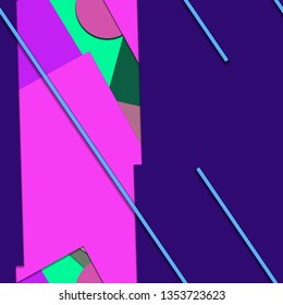 Flat material design - Creative vector trend seamless.