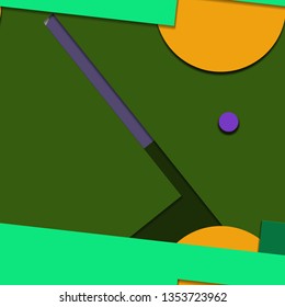 Flat material design - Creative vector trend seamless.