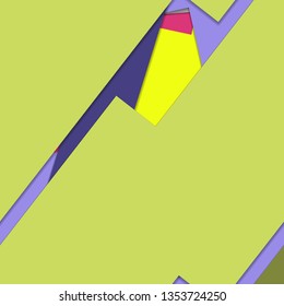 Flat material design - Creative vector trend seamless.