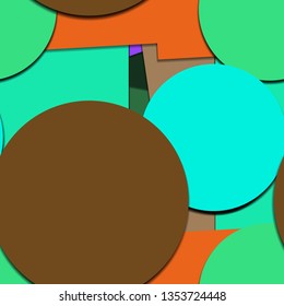 Flat material design - Creative vector trend seamless.