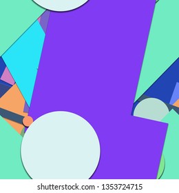 Flat material design - Creative vector trend seamless.