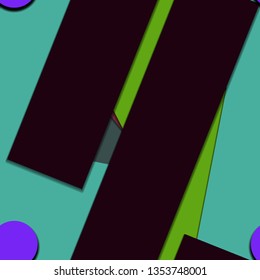 Flat material design - Creative vector trend seamless.