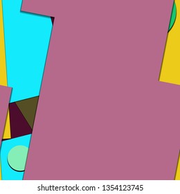 Flat material design - Creative vector trend seamless.