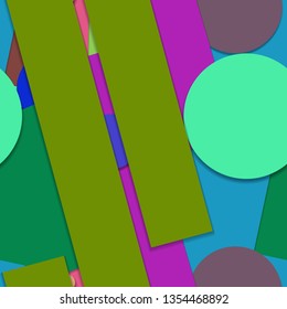 Flat material design - Creative vector trend seamless.