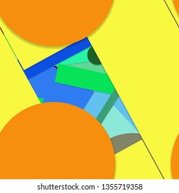 Flat material design - Creative vector trend seamless.