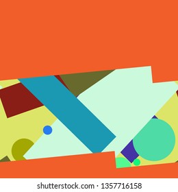 Flat material design - Creative vector trend seamless.