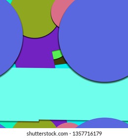 Flat material design - Creative vector trend seamless.