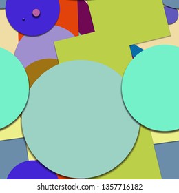 Flat material design - Creative vector trend seamless.