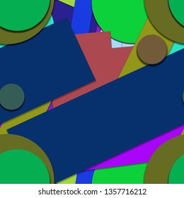 Flat material design - Creative vector trend seamless.