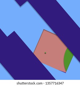 Flat material design - Creative vector trend seamless.