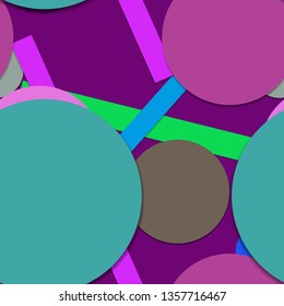 Flat material design - Creative vector trend seamless.