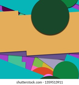 Flat material design - Creative vector trend seamless.