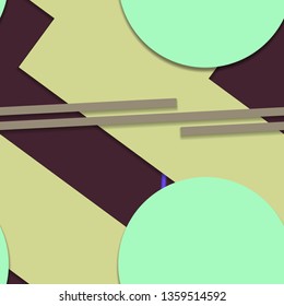 Flat material design - Creative vector trend seamless.