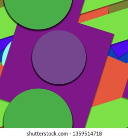 Flat material design - Creative vector trend seamless.