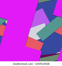 Flat material design - Creative vector trend seamless.