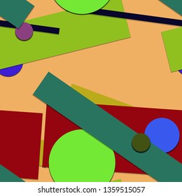 Flat material design - Creative vector trend seamless.