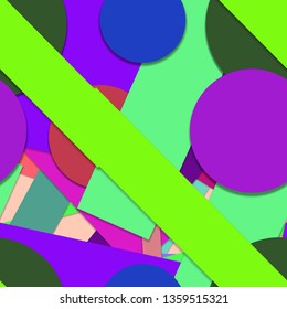 Flat material design - Creative vector trend seamless.