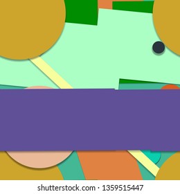 Flat material design - Creative vector trend seamless.