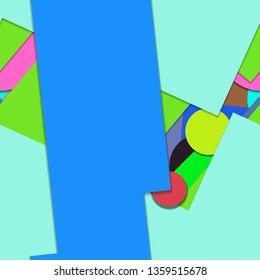 Flat material design - Creative vector trend seamless.