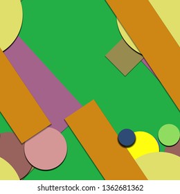 Flat material design - Creative vector trend seamless.