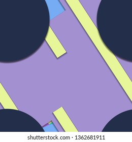 Flat material design - Creative vector trend seamless.