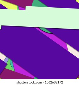 Flat material design - Creative vector trend seamless.