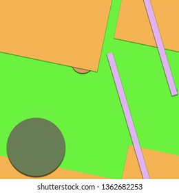 Flat material design - Creative vector trend seamless.