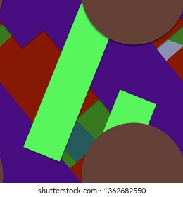 Flat material design - Creative vector trend seamless.