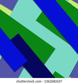 Flat material design - Creative vector trend seamless.