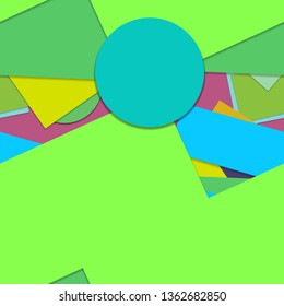 Flat material design - Creative vector trend seamless.