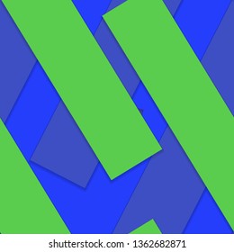 Flat material design - Creative vector trend seamless.