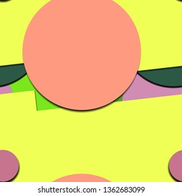 Flat material design - Creative vector trend seamless.