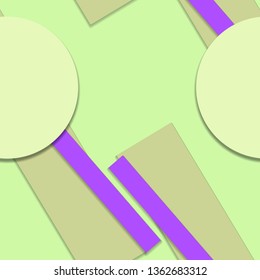 Flat material design - Creative vector trend seamless.