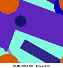 Flat material design - Creative vector trend seamless.