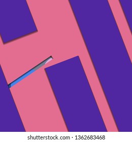 Flat material design - Creative vector trend seamless.