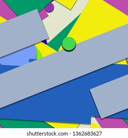 Flat material design - Creative vector trend seamless.