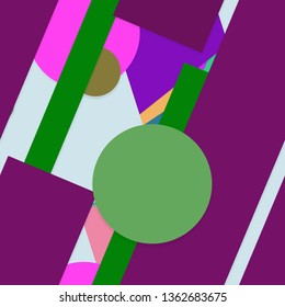 Flat material design - Creative vector trend seamless.
