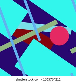 Flat material design - Creative vector trend seamless.