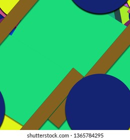 Flat material design - Creative vector trend seamless.