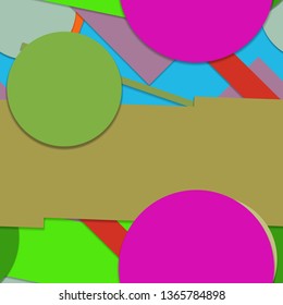 Flat material design - Creative vector trend seamless.