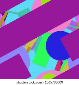 Flat material design - Creative vector trend seamless.