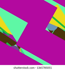 Flat material design - Creative vector trend seamless.