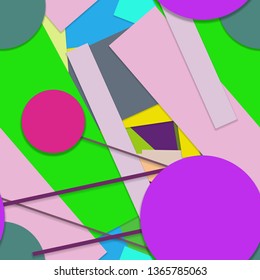 Flat material design - Creative vector trend seamless.