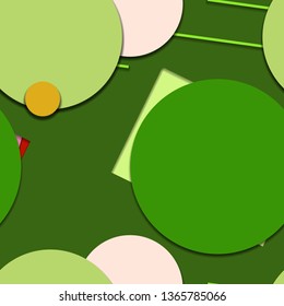 Flat material design - Creative vector trend seamless.