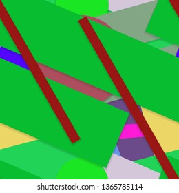 Flat material design - Creative vector trend seamless.