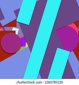 Flat material design - Creative vector trend seamless.