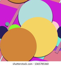 Flat material design - Creative vector trend seamless.