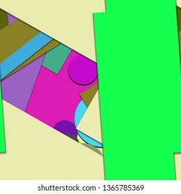 Flat material design - Creative vector trend seamless.