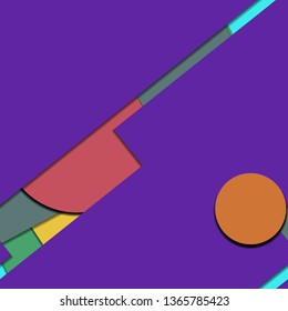 Flat material design - Creative vector trend seamless.