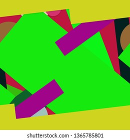 Flat material design - Creative vector trend seamless.